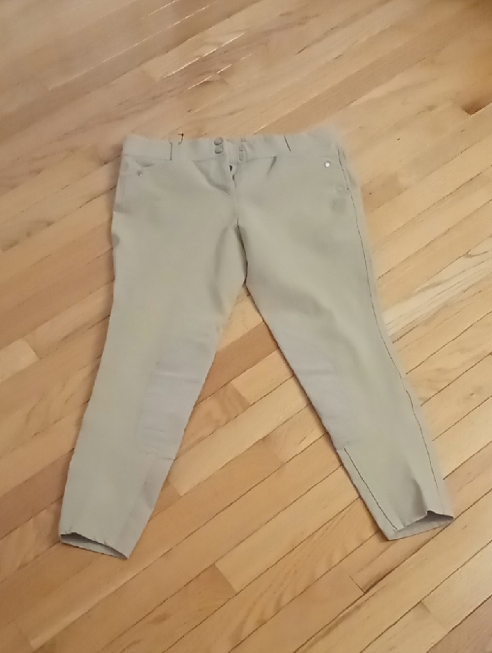 Ariat Heritage Women's Beige Cropped Stretch Ankle Pants New No Tags